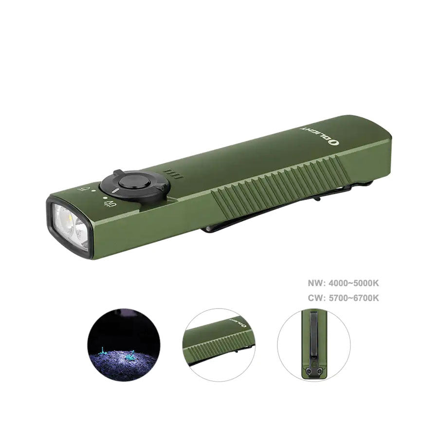 Olight Arkfeld UV 1000 Lumens with Dual Light Source EDC-White Light & UV Light Outdoor Tactical Australia