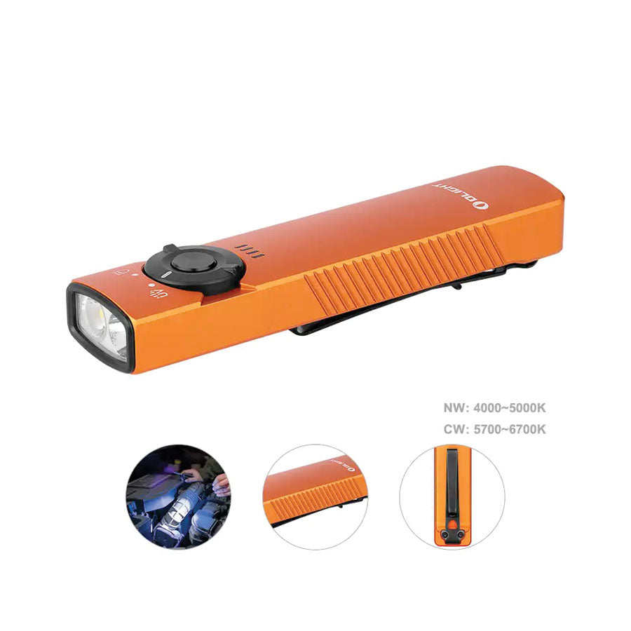 Olight Arkfeld UV 1000 Lumens with Dual Light Source EDC-White Light & UV Light Outdoor Tactical Australia