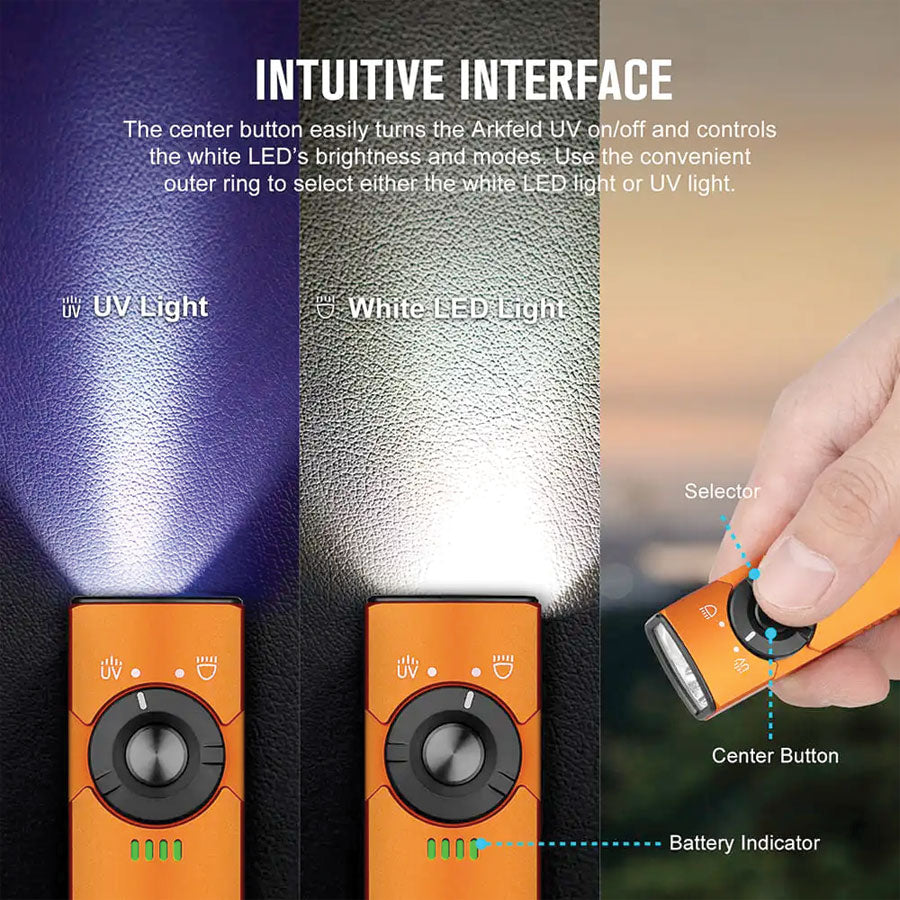 Olight Arkfeld UV 1000 Lumens with Dual Light Source EDC-White Light & UV Light Outdoor Tactical Australia