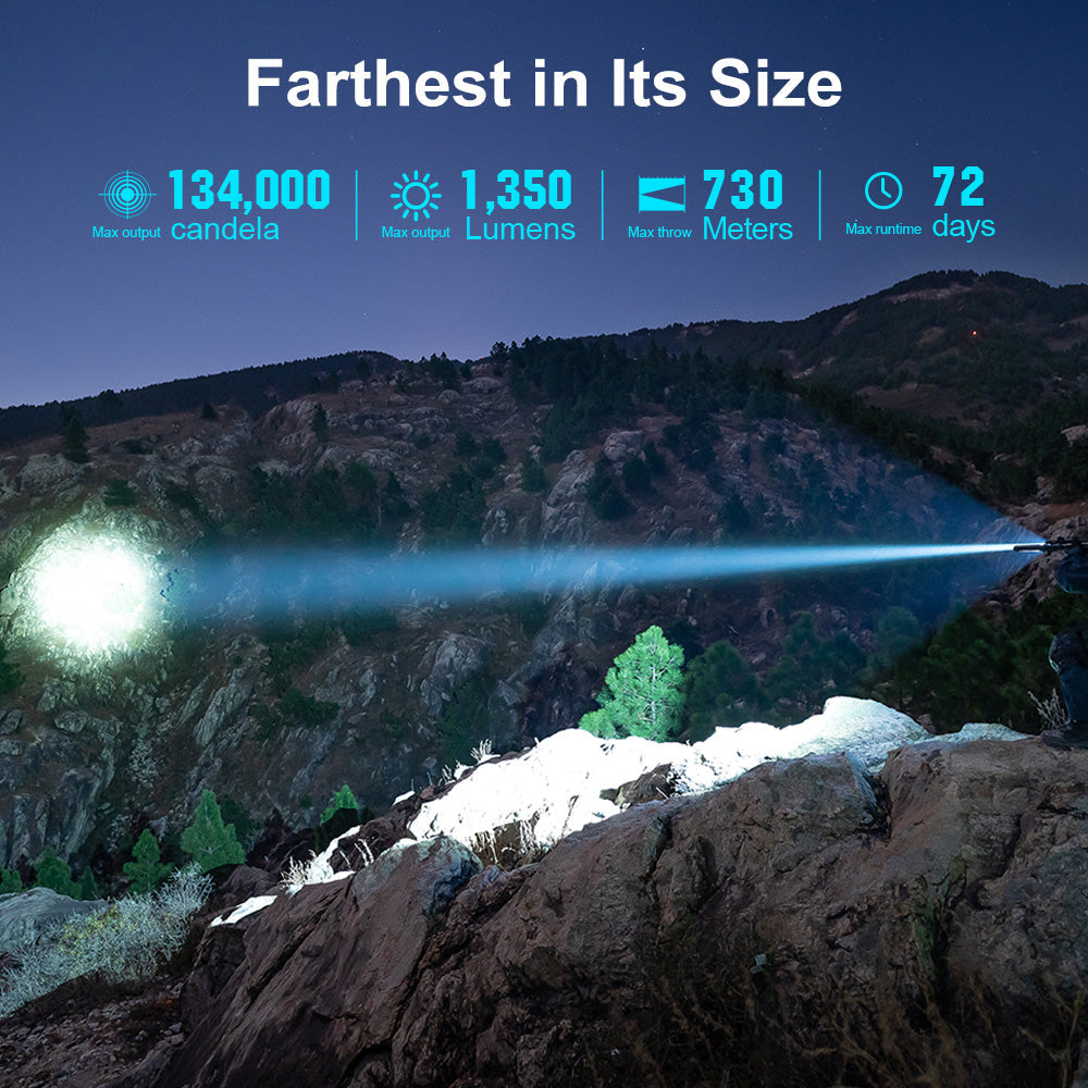 Olight Javelot 1350 Lumens Portable Long Range EDC Torch Outdoor Tactical Australia