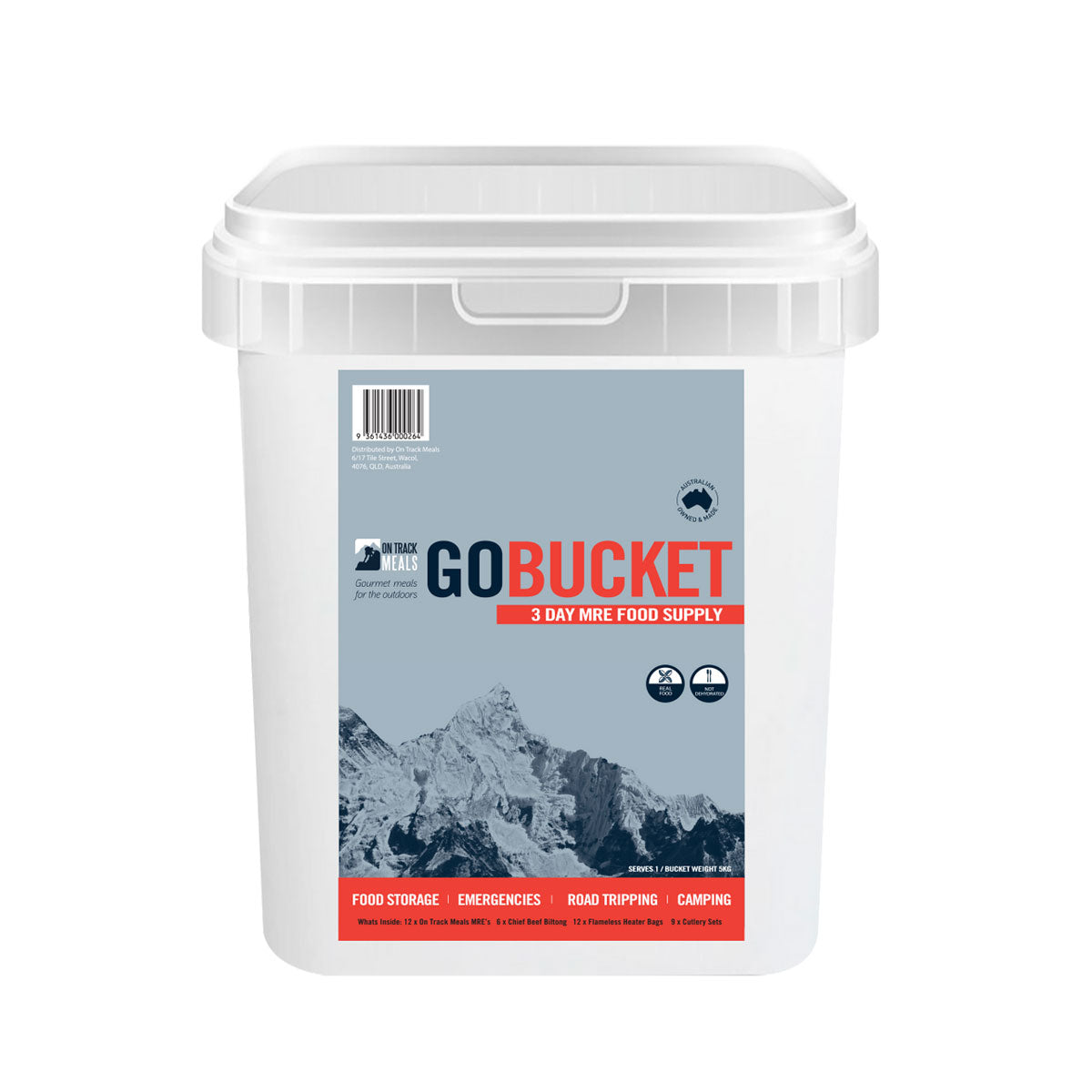 On Track Meals 3 Day GoBucket Outdoor Tactical Australia