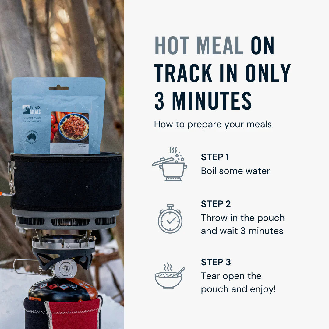 On Track Meals Slow Cooked Australian Steak (Premium Range) Outdoor Tactical Australia