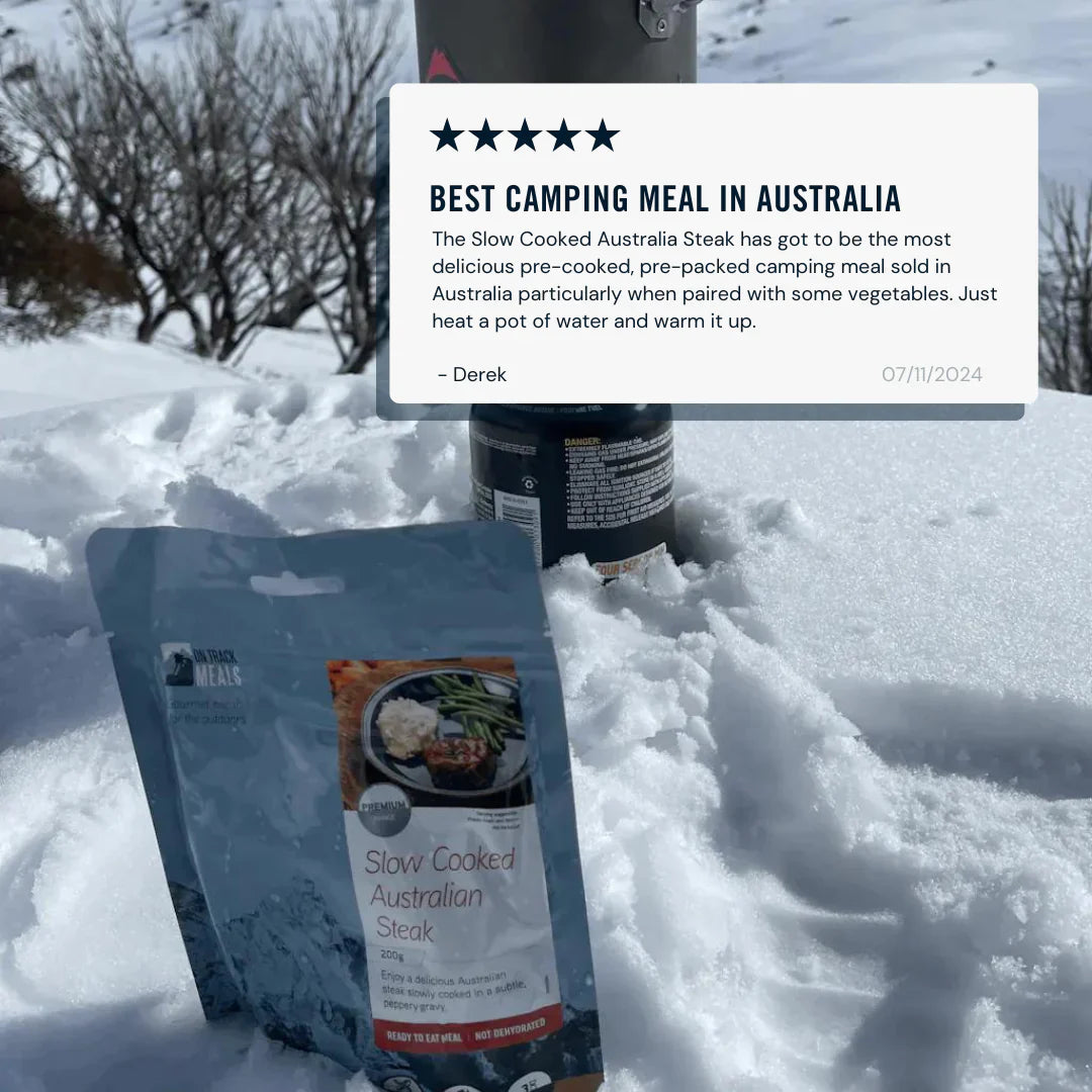 On Track Meals Slow Cooked Australian Steak (Premium Range) Outdoor Tactical Australia