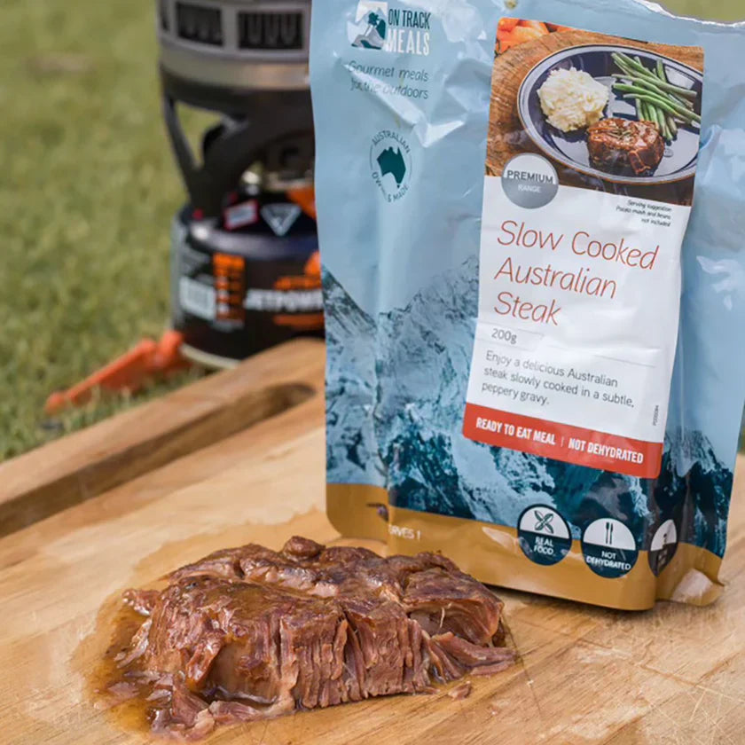 On Track Meals Slow Cooked Australian Steak (Premium Range) Outdoor Tactical Australia