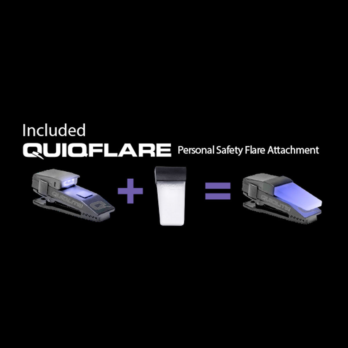 QuiqLite X USB Rechargeable Handsfree Dual LED Lighting - Red/White Outdoor Tactical Australia