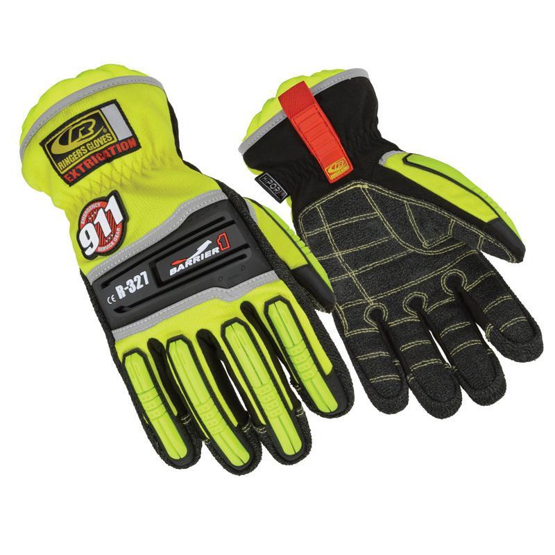 Ringers Gloves Extrication Barrier One Glove Hi Viz Yellow Small Outdoor Tactical Australia