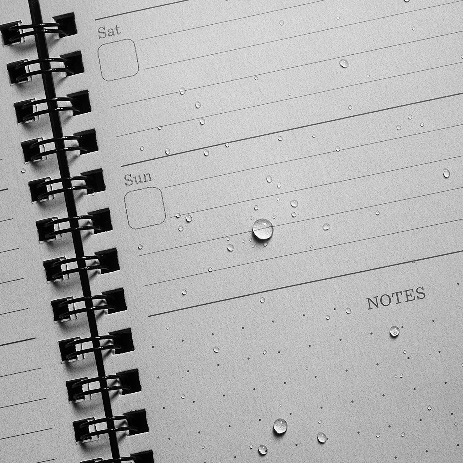 Rite in the Rain Weekly Planner Undated Black No.P52 Outdoor Tactical Australia