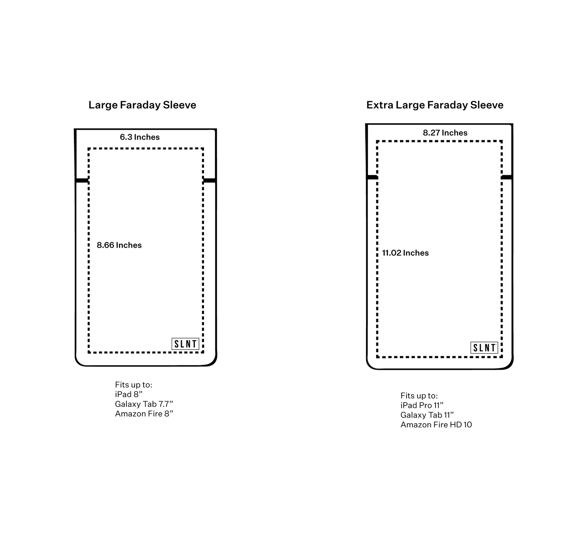 SLNT Utility Faraday Sleeves for Tablets Weatherproof Nylon Black Outdoor Tactical Australia