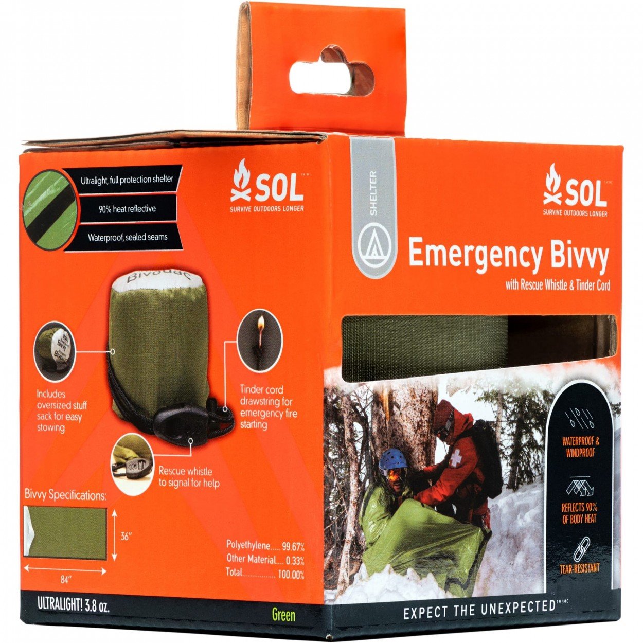 SOL Emergency Bivvy OD Green Outdoor Tactical Australia