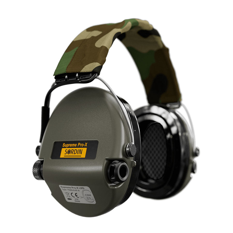 Sordin Supreme Pro-X LED Electronic Hearing Protecton Headband