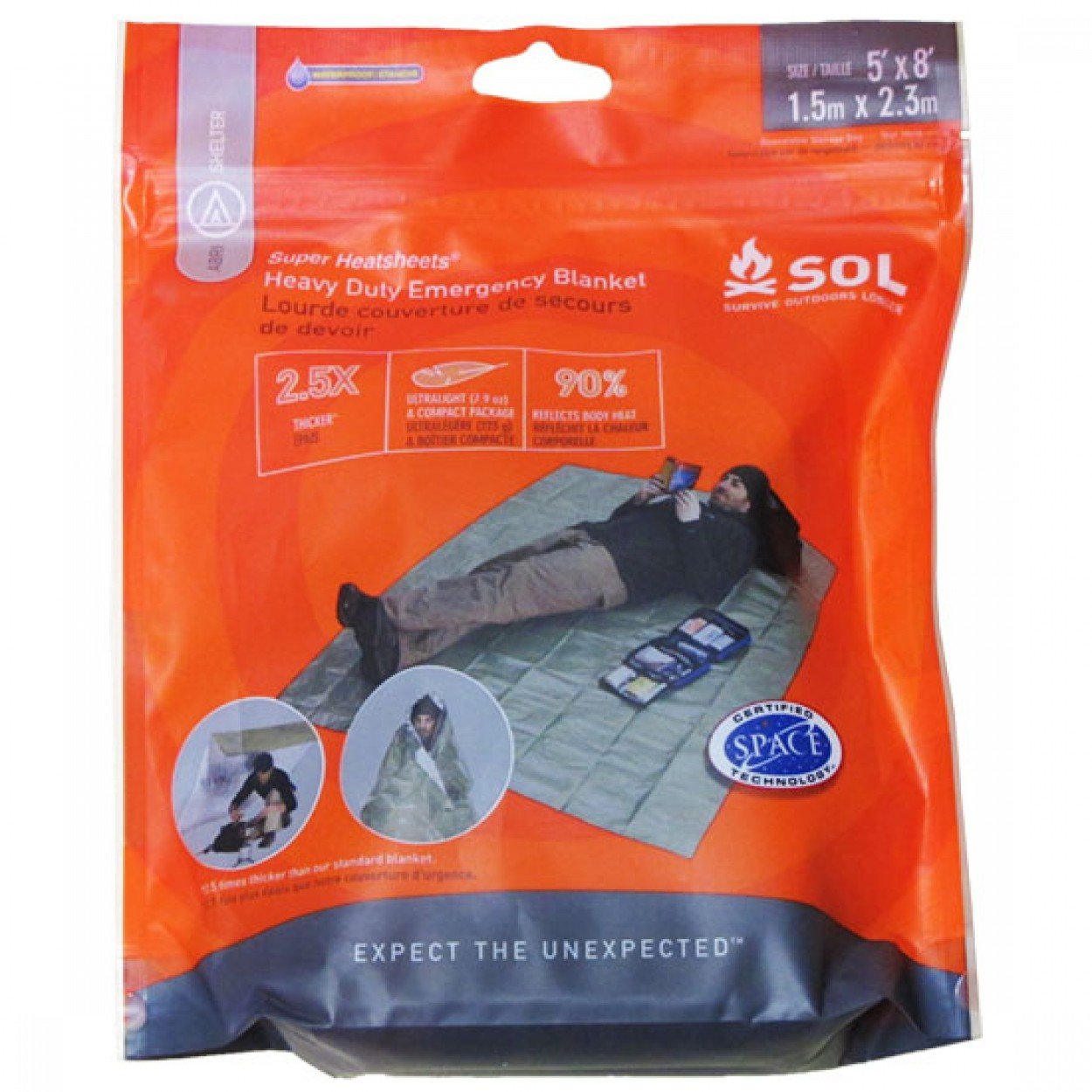 Survive Outdoors Longer SOL Heavy Duty Emergency Blanket Outdoor Tactical Australia