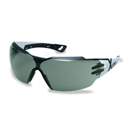 Uvex Pheos CX2 Protective Eyewear White/Black Frame Grey Lens Outdoor Tactical Australia
