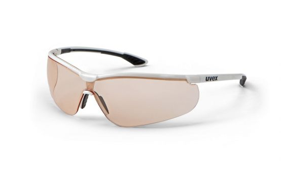 Uvex Sportstyle Safety Glasses 9193 Black and White Frame with Rose Anti-Fog Lens Outdoor Tactical Australia