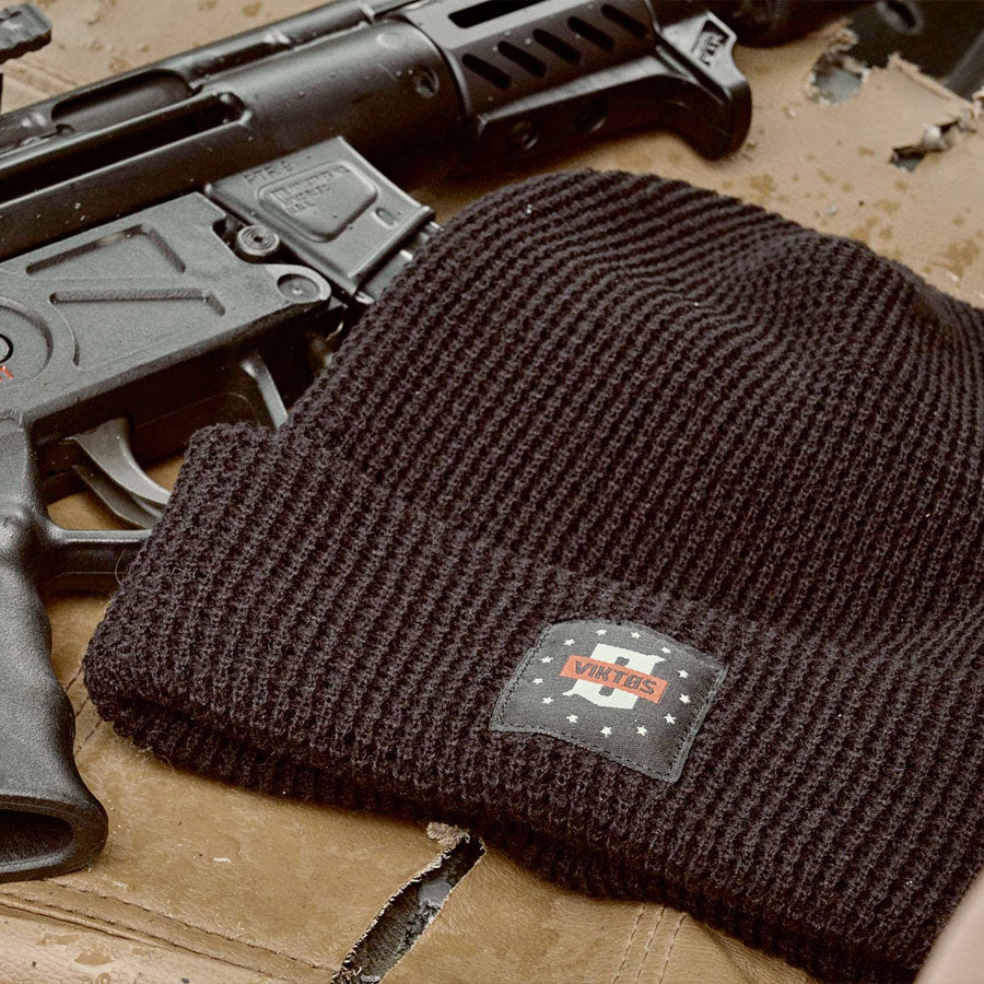 VIKTOS Patriot Beanie Black OSFA Outdoor Tactical Australia