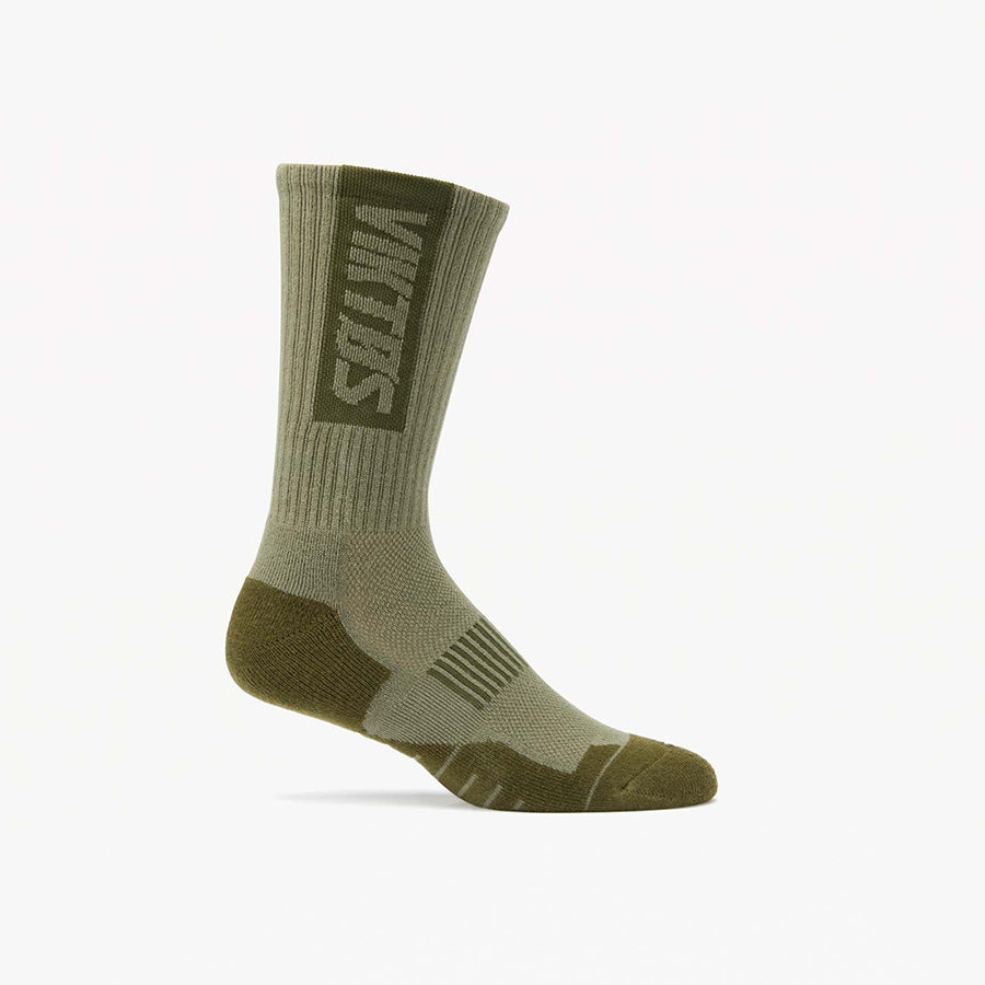 VIKTOS Wartorn Merino Boot Socks Olive Green Small: 6-8 Outdoor Tactical Australia