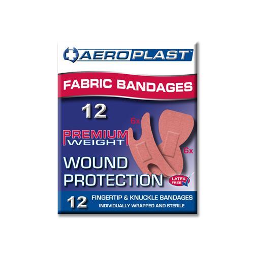 Warrior Medical FastAid Fabric Adhesive Strips Pack of 12 - Finger Knuckle Strips Outdoor Tactical Australia