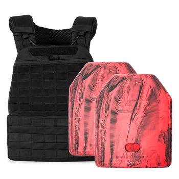 5.11 TacTec Plate Carrier [Black] & 2 X 2.6kg Rubber Training Plate