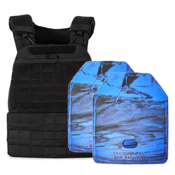 5.11 TacTec Plate Carrier [Black] & 2 X 3.97kg Rubber Training Plate