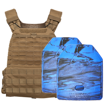 5.11 TacTec Plate Carrier [Kangaroo] & 2 X 3.97kg Rubber Training Plate