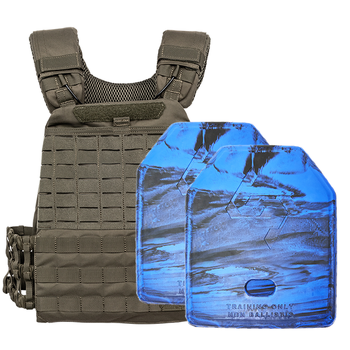 5.11 TacTec Plate Carrier [Ranger Green] & 2 X 3.97kg Rubber Training Plate