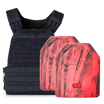 5.11 TacTec Plate Carrier [Dark Navy] & 2 X 2.6kg Rubber Training Plate