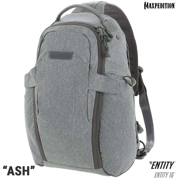 Maxpedition Entity 16 CCW-Enabled EDC Sling Pack 16L-Ash