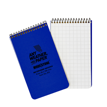 Modestone A16 Top Spiral Notepad 76x130mm- 50 sheets - BLUE