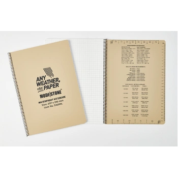 Modestone C42MIL Side Spiral Notepad A4, 210x297mm, 50 sheets, TAN (NSN: 7530-58-001-4109)