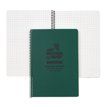 Modestone C43 Side Spiral Notepad A4 210x297mm - 50 sheets - GREEN