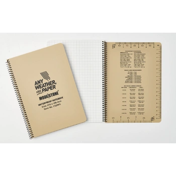 Modestone C52MIL Side Spiral Notepad A5, 148x210mm, 50 sheets, TAN (NSN: 7530-58-001-4066)