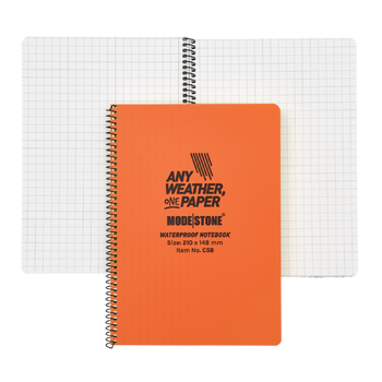 Modestone C58 Side Spiral Notepad A5 148x210mm - 50 sheets - ORANGE