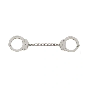 Peerless Model 700C-6X Extended Chain Link Handcuff - Nickel Finish