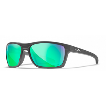 Wiley X Kingpin | Captivate Polarised Green Mirror Lens w/Graphite Frame