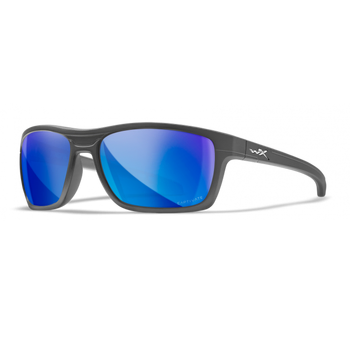 Wiley X Kingpin | Captivate Polarised Blue Mirror Lens w/Graphite Frame