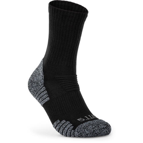 5.11 Tactical Duty Ready Ultra Crew Socks 2PK [Colour: Black] [Size: Small]