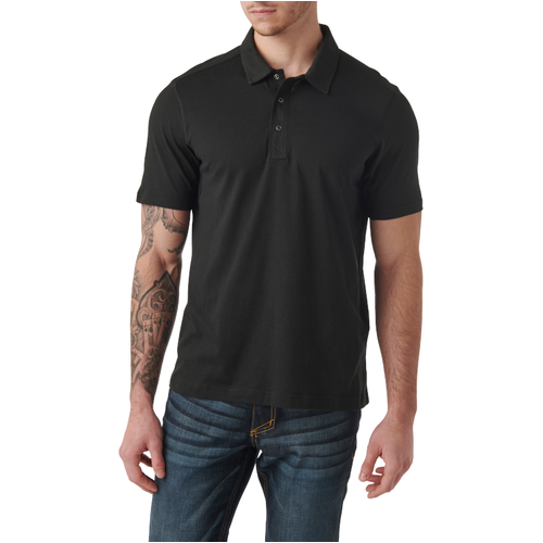 5.11 Tactical Archer S/S Polo [Colour: Black] [Size: Small]