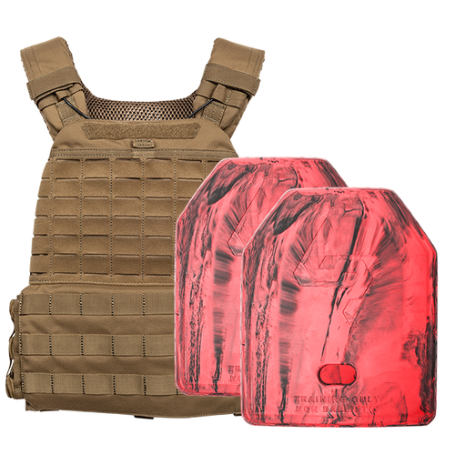 5.11 TacTec Plate Carrier [Kangaroo] & 2 X 2.6kg Rubber Training Plate