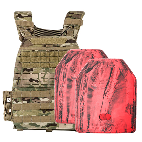 5.11 TacTec Plate Carrier [MultiCam] & 2 X 2.6kg Rubber Training Plate