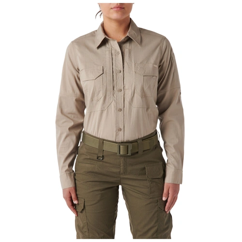 5.11 Tactical Women's ABR Pro L/S Shirt [Colour: Khaki] [Size: Small]