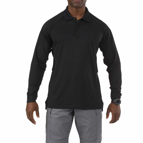 5.11 Performance Long Sleeve Polo [Colour: Black] [Size: Small]