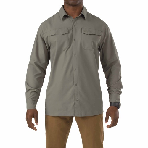 5.11 Freedom Flex Long Sleeve Shirt [Colour: Sage Green] [Size: Small]