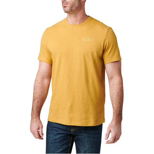 5.11 Tactical Brew Grounds S/S Tee [Colour: Old Gold] [Size: Small]