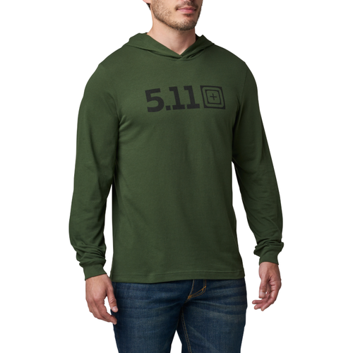 5.11 Tactical Hooded L/S Tee [Colour: Kombu Green] [Size: Small]