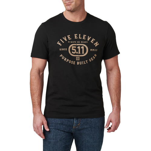 5.11 Tactical Purpose Crest V2 Tee [Colour: Black] [Size: Small]