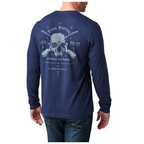 5.11 Tactical Quiet Warrior L/S Tee [Colour: Pacific Navy] [Size: Small]