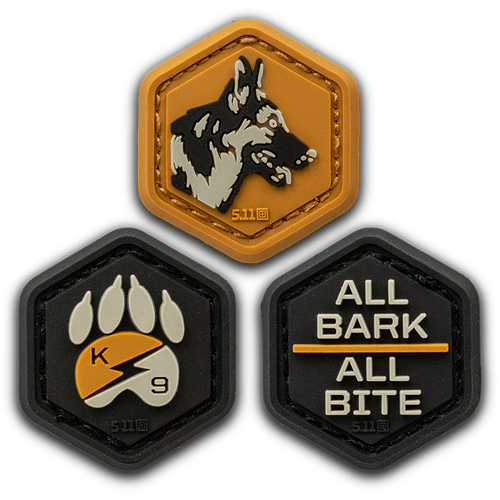 5.11 Tactical K9 Hex Patch [Colour: Old Gold]