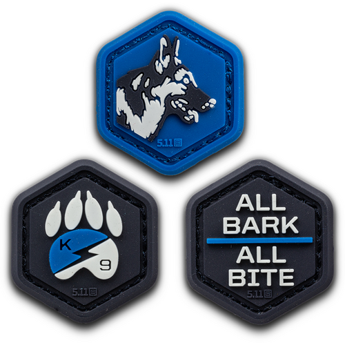 5.11 Tactical K9 Hex Patch [Colour: Blue]