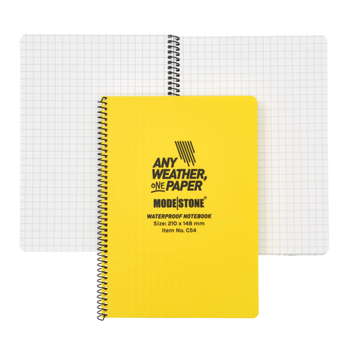 Modestone C54 Side Spiral Notepad A5 148x210mm - 50 sheets - YELLOW