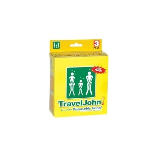 TravelJohn Resealable Disposable Urinal 3 Pack