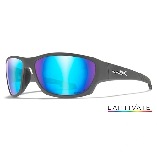 Wiley X Climb | Captivate Polarised Blue Mirror Lens w/ Matte Grey Frame